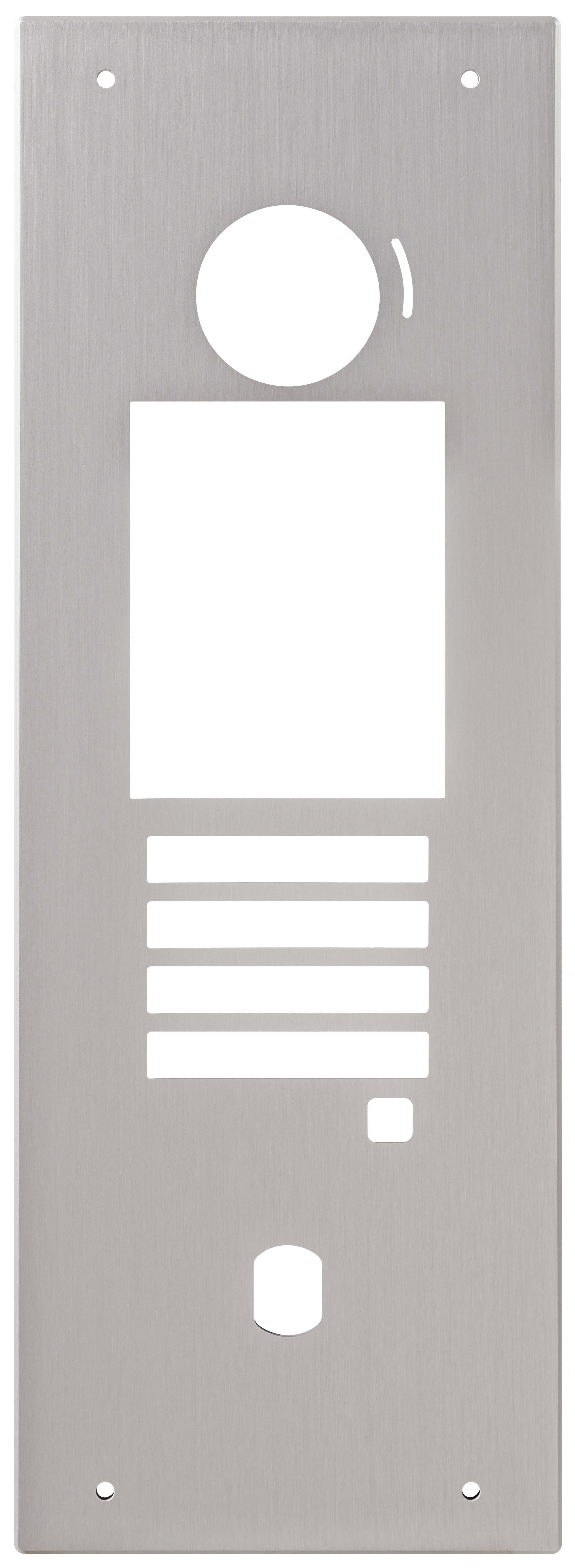 Aiphone - Façade en aluminium naturel pour gtdmblvn