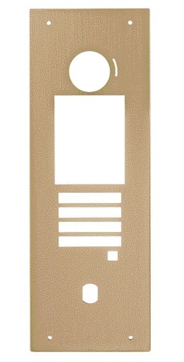 Aiphone - Façade aluminium anodisé champagne pour GTDMBLVN, prévoir GTDMBLVN et GT4B