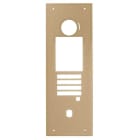 Aiphone - Façade aluminium anodisé champagne pour GTDMBLVN, prévoir GTDMBLVN et GT4B