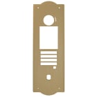 Aiphone - Façade aluminium anodisé champagne chapeau et culotte de gendarme