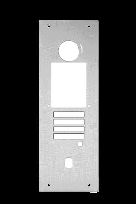 Aiphone - Façade inox A316L qualité marine, 6 vis pour GTDMBLVN, avec boîtier encastrement