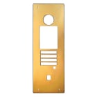 Aiphone - Façade finition laiton avec traitement PVD pour platine GTDMBLVN encastrée