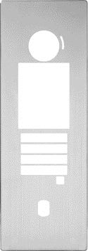 Aiphone - Façade avec 6 goujons soudés pour platine gtdmblvn
