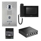 Aiphone - Pack IP access, enc. moniteur boucle magnétique, programmé.Switch PoE inclus.