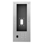 Aiphone - Façade inox pour IXGDM710K, clavier d'appel & percée VIGIK+ pour ERP/collectif