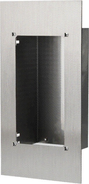 Aiphone - Façade d'adaptation en inox pour platine JODVF, JPDVF ou JVDVF dans PA1601