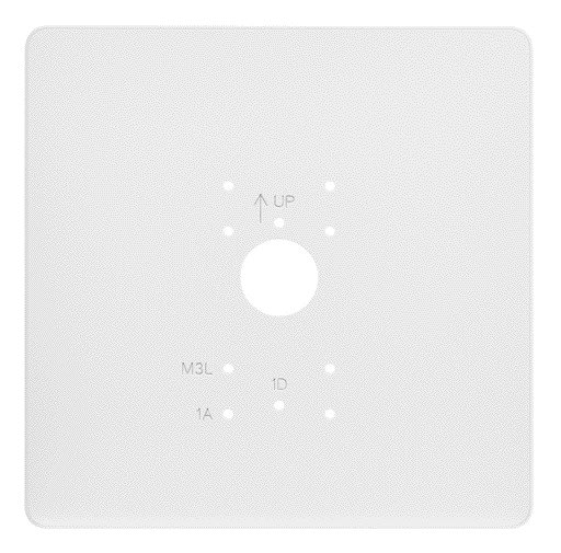 Aiphone - Plaque de propreté blanche pour GT1D, GT1A et GT1M3L avec emplacements repérés