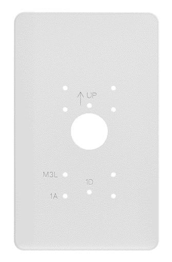 Aiphone - Plaque de propreté largeur 150 mm en PVC blanc pour gt1d, gt1a et gt1m3l