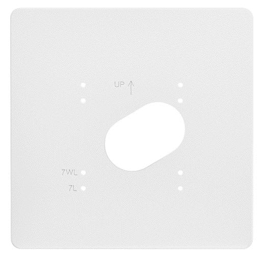 Aiphone - Plaque de propreté en PVC blanc pour GT1C7L et GT1C7WL