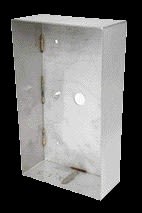 Aiphone - Cadre saillie inox avec visière anti pluie, pour platines audio KDA2 et KDA4