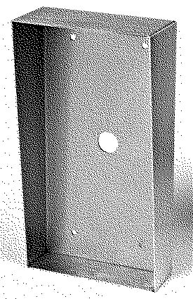 Aiphone - Cadre saillie inox avec visière anti pluie, pour le façades FDB1, FDB2 et FDB4