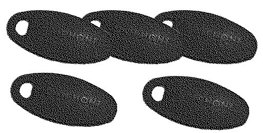 Aiphone - Pack 5 badges bleus pour UGVBT ou lecteur NFC, polycarbonate, format porte-clé