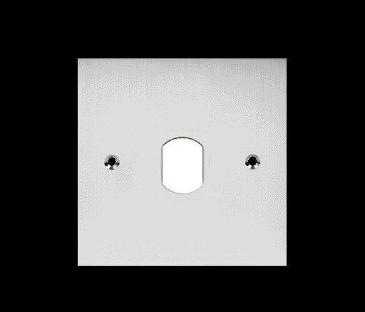 Aiphone - Façade inox percé au diamètre 25 mm pour lecteur vigik pour pot de 60 mm