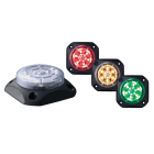 Patlite Europe GMBH - Feu flash 3 couleurs, plat, 12-24VDC, résistant vibrations/chocs, IP69K, TOR