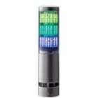 Patlite Europe GMBH - Colonne lumineuse programmable grise, 3 étages, 24VDC, montage direct, buzzer