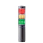 Patlite Europe GMBH - Colonne lumineuse programmable grise, 3 étages, 24VDC, montage direct