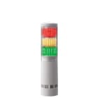 Patlite Europe GMBH - Colonne lumineuse programmable blanche, 3 étages, 24VDC, montage direct, buzzer