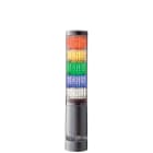 Patlite Europe GMBH - Colonne lumineuse programmable grise, 5 étages, 24VDC, montage direct, buzzer