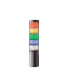 Patlite Europe GMBH - Colonne lumineuse programmable grise, 5 étages, 24VDC, montage direct