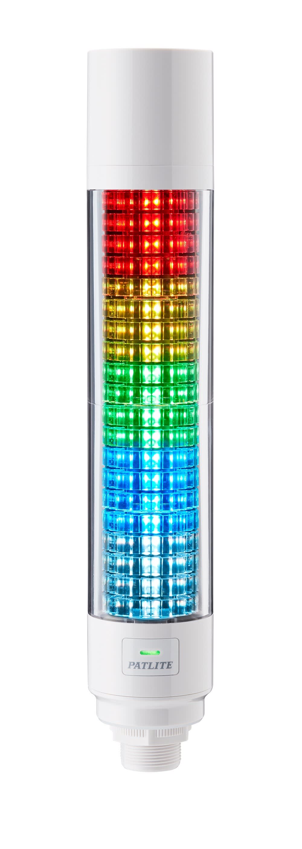 Patlite Europe GMBH - Colonne IO-Link, 60mm, 20 segments, 21 couleurs, avec buzzer, 88dB, IP65