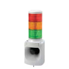 Patlite Europe GMBH - Colonne lumineuse, Ø100mm, 24V DC, sirène d'alarme 105dB type E, 3 étages RYG