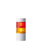 Patlite Europe GMBH - Colonne Ø100mm, blanche, 2 étages RY, 24V DC, montage direct, câble, buzzer