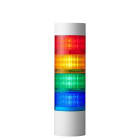 Patlite Europe GMBH - Colonne Ø100mm, blanche, 4 étages RYGB, 24V DC, montage direct, câble, buzzer
