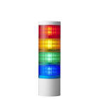 Patlite Europe GMBH - Colonne Ø100mm, blanche, 4 étages RYGB, 24V DC, montage direct, câble