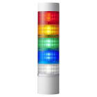 Patlite Europe GMBH - Colonne Ø100mm, blanche, 5 étages RYGBC, 100-240VAC, montage direct,câble,buzzer