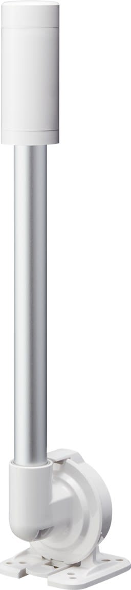 Patlite Europe GMBH - Embase blanche, 24VDC, tube et pied pliable, câble, pas de buzzer,clignotement