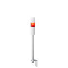 Patlite Europe GMBH - Colonne blanche, 1 étage rouge, 24V DC, 40mm, tube et équerre, câble, buzzer