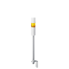 Patlite Europe GMBH - Colonne blanche, 1 étage orange, 24V DC, 40mm, tube et équerre, câble, buzzer