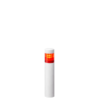 Patlite Europe GMBH - Colonne blanche, 1 étage rouge, 100-240V AC, 40mm, montage direct 3 vis