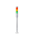 Patlite Europe GMBH - Colonne grise, 3 étages RYG, 24V DC, 40mm, tube et pied circulaire