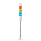 Patlite Europe GMBH - Colonne blanche, 4 étages RYGB, 24V DC, 40mm, tube et pied circulaire, buzzer
