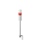 Patlite Europe GMBH - Colonne ethernet blanche, 1 étage rouge, 24VDC, 50mm, tube et équerre, buzzer