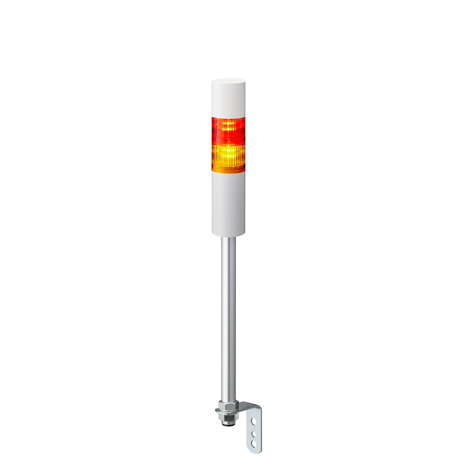 Patlite Europe GMBH - Colonne EtherNet/IP blanche, 2 LED RY, 24V DC, 50mm, tube 300mm/équerre, buzzer