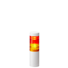 Patlite Europe GMBH - Colonne blanche, 2 étages RY, 24V DC, 50mm, montage direct 3 vis