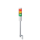 Patlite Europe GMBH - Colonne blanche, 3 étages RYG, 12V DC, 50mm, tube et équerre, câble