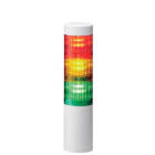 Patlite Europe GMBH - Colonne blanche, 3 étages RYG, 12V DC, 50mm, montage direct 3 vis, sortie câble
