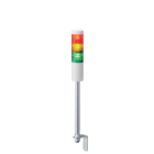 Patlite Europe GMBH - Colonne blanche, 3 étages RYG, 24V DC, 50mm, tube et équerre, câble