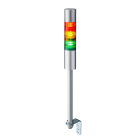 Patlite Europe GMBH - Colonne EtherNet/IP grise, 3 étages RYG, 24VDC, 50mm, tube 300mm/équerre, buzzer