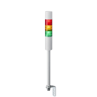 Patlite Europe GMBH - Colonne EtherNet/IP blanche, 3 LED RYG, 24V DC, 50mm, tube 300mm/équerre, buzzer