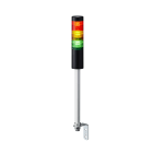 Patlite Europe GMBH - Colonne ethernet noire, 3 étages RYG, 24V DC, 50mm, tube 300mm et équerre