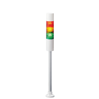Patlite Europe GMBH - Colonne blanche, 3 étages RYG, 24VDC, 50mm, tube et pied circulaire, buzzer