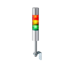 Patlite Europe GMBH - Colonne EtherNet/IP grise, 3 étages RYG, 24VDC, 50mm, tube 100mm/équerre, buzzer