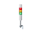 Patlite Europe GMBH - Colonne EtherNet/IP blanche, 3 LED RYG, 24V DC, 50mm, tube 100mm/équerre, buzzer