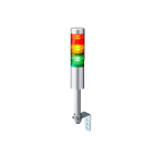 Patlite Europe GMBH - Colonne ethernet grise, 3 étages RYG, 24V DC, 50mm, tube court 100mm/équerre