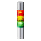 Patlite Europe GMBH - Colonne EtherNet/IP grise, 3 étages RYG, 24V DC, 50mm, montage direct, buzzer