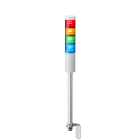 Patlite Europe GMBH - Colonne ethernet blanche, 4 étages RYGB, 24VDC, 50mm, tube et équerre